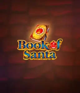 Celebrate the festive spirit with the Book of Santa game by Endorphina, showcasing an ornate golden book decorated with Santa's iconic seal. This image conveys the magic and mystery of Christmas, set against a softly glowing red background. Perfect for players looking to get into the holiday spirit, delivering a captivating gaming experience. 