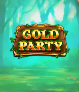 Enter the enchanted forest of Gold Party slot by Pragmatic Play, highlighting a charming wooden sign decorated with golden letters. The setting is a green forest that adds a touch of enchantment to the slot's theme. Perfect for those who enjoy nature-themed slots, promising a whimsical escape. 